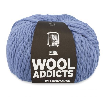 WoolAddicts Fire 21 kristalblauw - Merinowol Garen