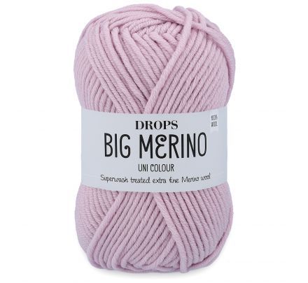 Drops Big Merino 22 poederroze / babyroze (Uni Colour) - Wol Garen