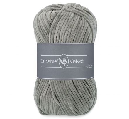 Durable Velvet 2227 mouse grey - Chenille Garen
