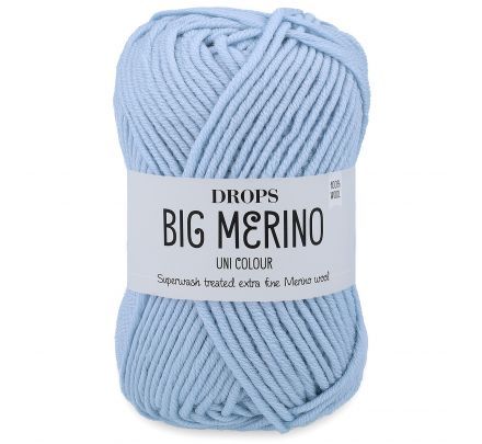 Drops Big Merino 23 ijsblauw / babyblauw (Uni Colour) - Wol Garen