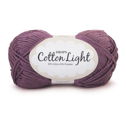 DROPS Cotton Light Uni Colour - 24 druif - Katoen/Polyester Garen