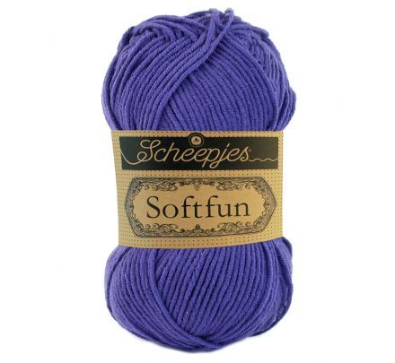 Scheepjes Softfun 2463 violet paars - Katoen/Acryl Garen