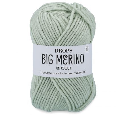DROPS Big Merino 25 pistache ijs / mintgroen (Uni Colour) - Wol Garen