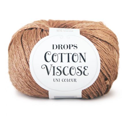 DROPS Cotton Viscose Uni Colour - 26 kastanjebruin - Katoen/Viscose Garen