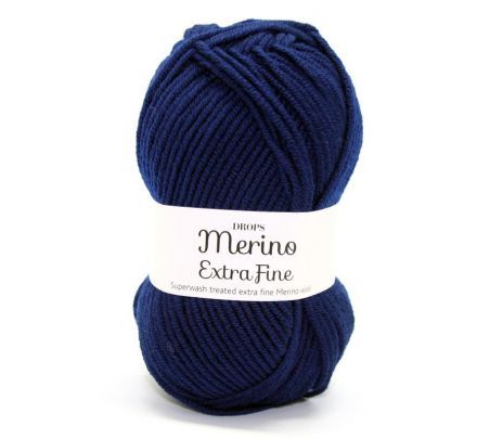 DROPS Merino Extra Fine Uni Colour - 27 marineblauw - Wol Garen