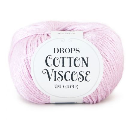 DROPS Cotton Viscose Uni Colour - 28 lichtroze - Katoen/Viscose Garen