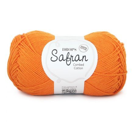 DROPS Safran Uni Colour - 28 oranje - Katoen Garen
