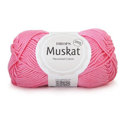 DROPS Muskat Uni Colour - 29 pink panther - Katoen Garen