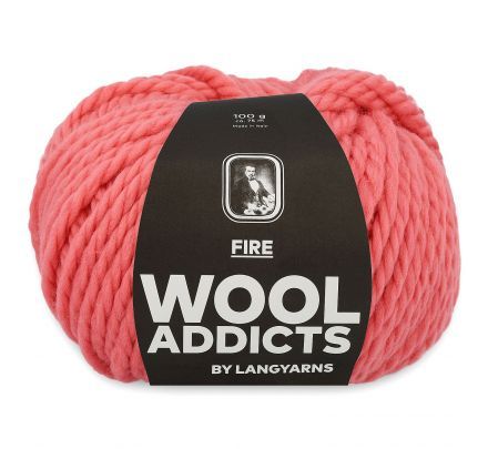 WoolAddicts Fire 29 watermeloen / koraalrood - Merinowol Garen