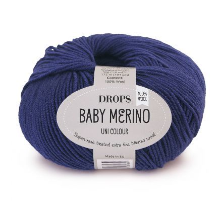 DROPS Baby Merino Uni Colour - 30 blauw - Wol & Garen