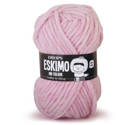 DROPS Snow / Eskimo Uni Colour - 30 pastelroze - Wol & Garen