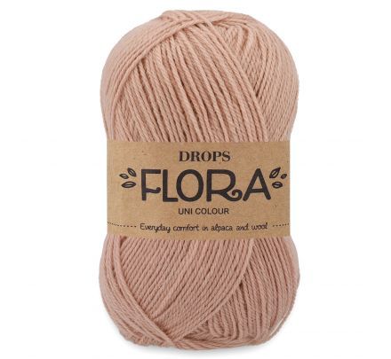 DROPS Flora 30 woestijnroos (Uni Colour) - Wol Garen