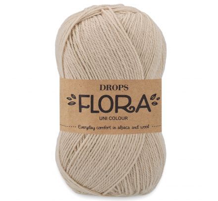 DROPS Flora 31 zand / lichtbeige (Uni Colour) - Wol Garen
