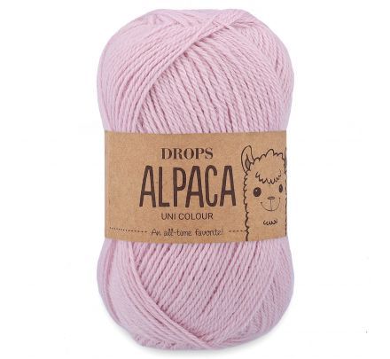 DROPS Alpaca 3112 zacht roze (Uni Colour) - Wol Garen