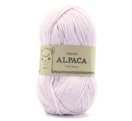 DROPS Alpaca Uni Colour - 3112 zacht roze - Wol Garen