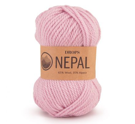 DROPS Nepal Uni Colour - 3112 zacht roze - Wol & Garen