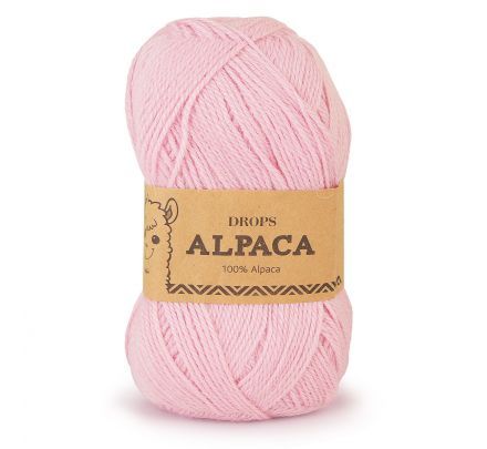 DROPS Alpaca Uni Colour - 3140 lichtroze - Wol & Garen