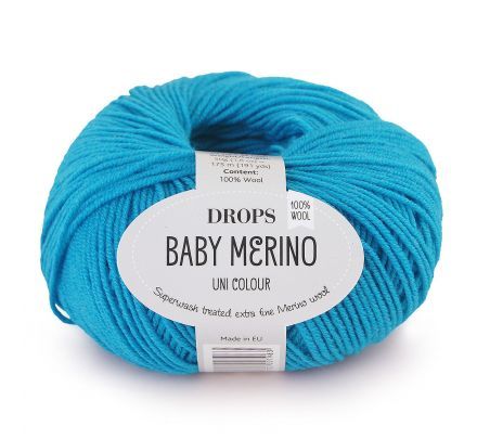 DROPS Baby Merino Uni Colour - 32 turkoois - Wol & Garen