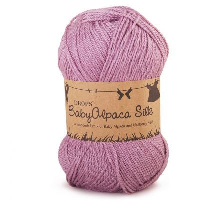 DROPS BabyAlpaca Silk Uni Colour - 3250 licht oudroze - Wol & Garen