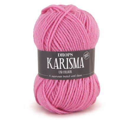 DROPS Karisma Uni Colour - 33 roze - Wol & Garen