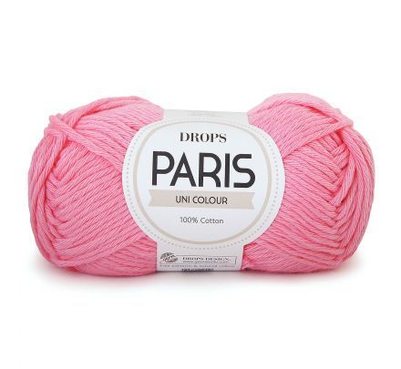 DROPS Paris Uni Colour - 33 roze - Katoen Garen