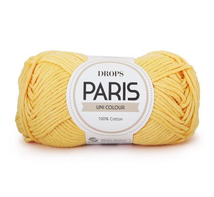 DROPS Paris Uni Colour - 35 vanillegeel - Katoen Garen