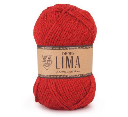 DROPS Lima Uni Colour - 3609 rood - Wol & Garen