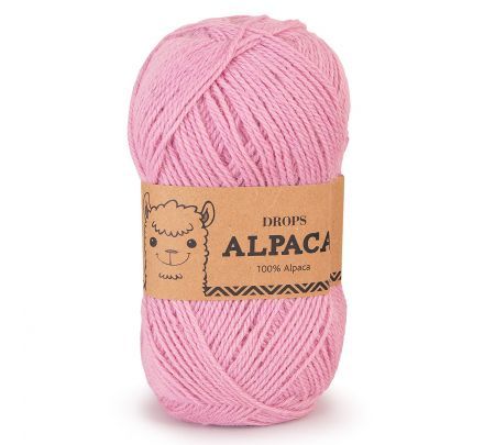 DROPS Alpaca Uni Colour - 3720 roze - Wol & Garen