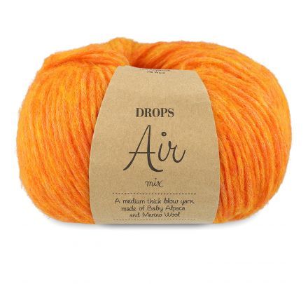 DROPS Air 38 electrisch oranje (Mix) - alpaca wol online