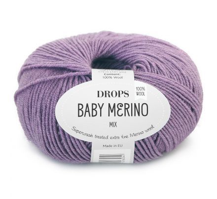Drops Baby Merino 40 amethist / paarsviolet (Mix) - Wol Garen