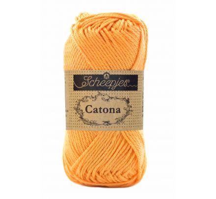 Scheepjes Catona 50 gram - 411 sweet orange / zachtoranje - Katoen Garen