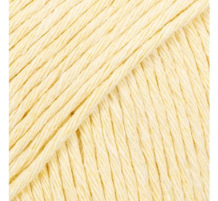 DROPS Cotton Light 42 vanillegeel / lichtgeel (Uni Colour) - Katoen/Polyester Garen