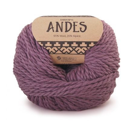 DROPS Andes Uni Colour - 4300 oudroze - Wol & Garen