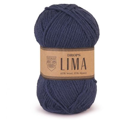 DROPS Lima Uni Colour - 4305 donkerblauw - Wol & Garen