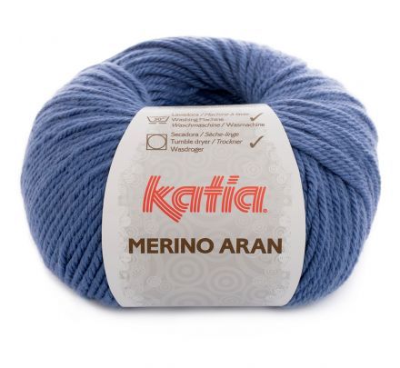 Katia Merino Aran 45 blauw - Merinogaren