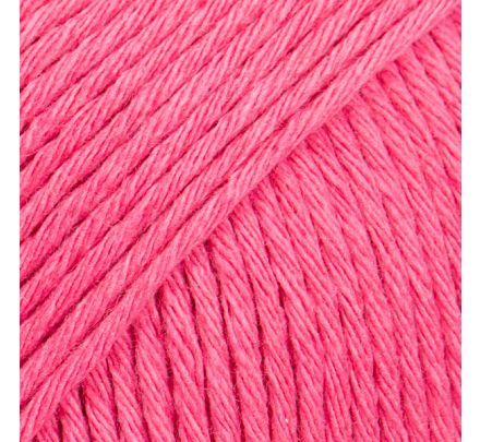Drops Cotton Light 45 roze flamingo / pink / felroze (Uni Colour) - katoengaren