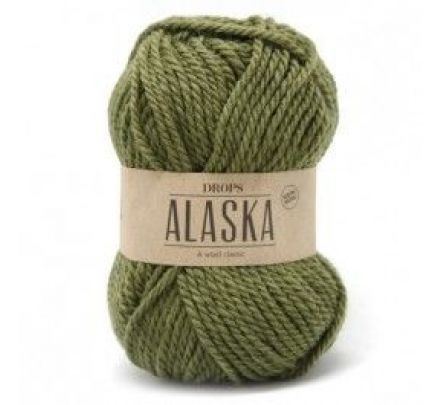 DROPS Alaska Uni Colour - 45 licht olijfgroen - Wol Garen