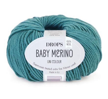 DROPS Baby Merino Uni Colour - 47 noordzee - Wol Garen