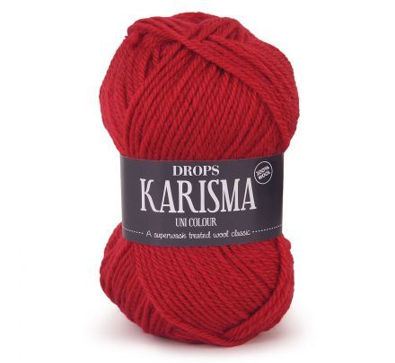 DROPS Karisma Uni Colour - 48 donkerrood - Wol & Garen