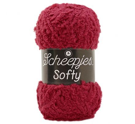 Scheepjes Softy - 490 robijnrood - Polyester Garen