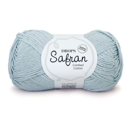 DROPS Safran Uni Colour - 50 mint / ijsblauw - Katoen Garen