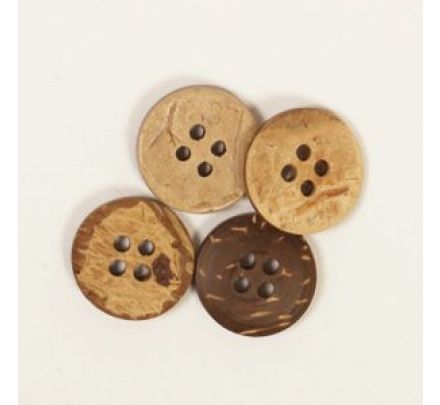Drops Kokosnoot Knoop Nr 516 - 15mm - Houten Knopen