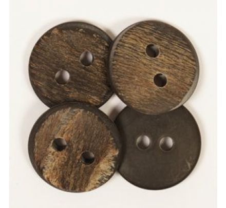 Drops Buffelhoorn Knoop Nr 536 - 25mm - Houten Knopen
