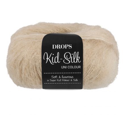 Drops Kid-Silk 54 helder zand / lichtbeige (Uni Colour) - mohair super kid wol