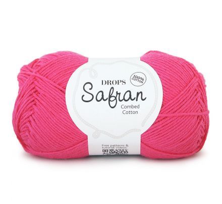 DROPS Safran Uni Colour - 55 cerise pink - Katoen Garen