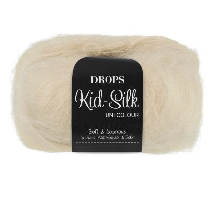 Drops Kid-Silk 56 marsepein / creme (Uni Colour)  - mohairwol super kid garen