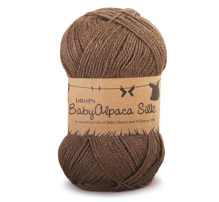 DROPS BabyAlpaca Silk Uni Colour - 5670 bruin - Wol & Garen