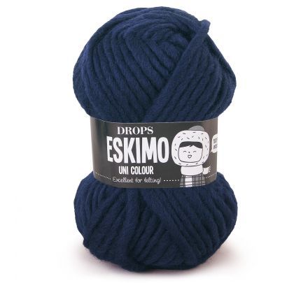 DROPS Snow / Eskimo Uni Colour - 57 marineblauw - Wol & Garen