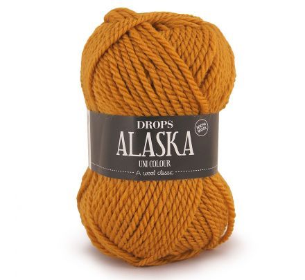 DROPS Alaska 58 mosterd / donkergeel (Uni Colour) - Wol Garen