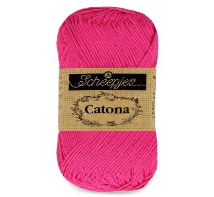Scheepjes Catona 604 neon roze - katoengaren